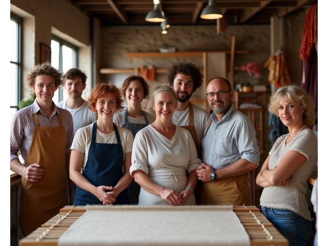 Equipo artesanos taller Madrid tradición